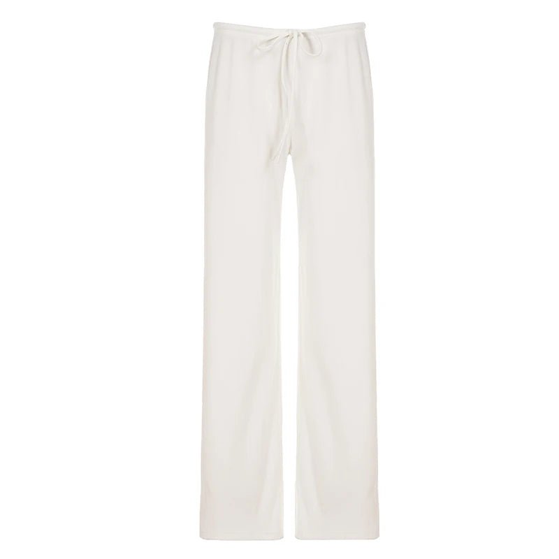 SOERA Lorena Knitted Lounge Pants - Pants - 1005010265045200-;qA1774012026644470725 White S