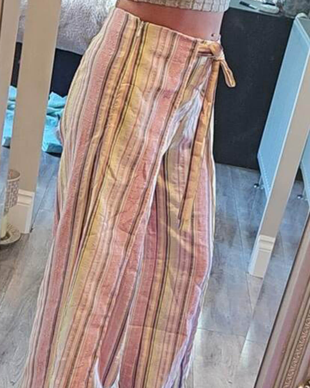 SOERA Sienna Vertical Stripe Trousers - Pants - SOERA-346371-DEF-OS-38980 Pink M