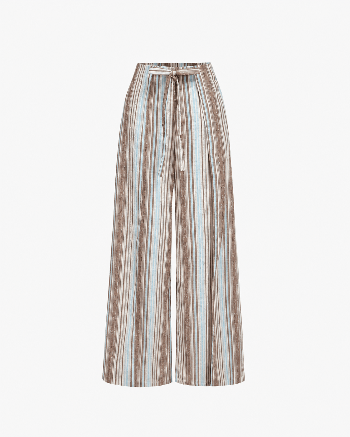 SOERA Sienna Vertical Stripe Trousers - Pants -  Taupe S