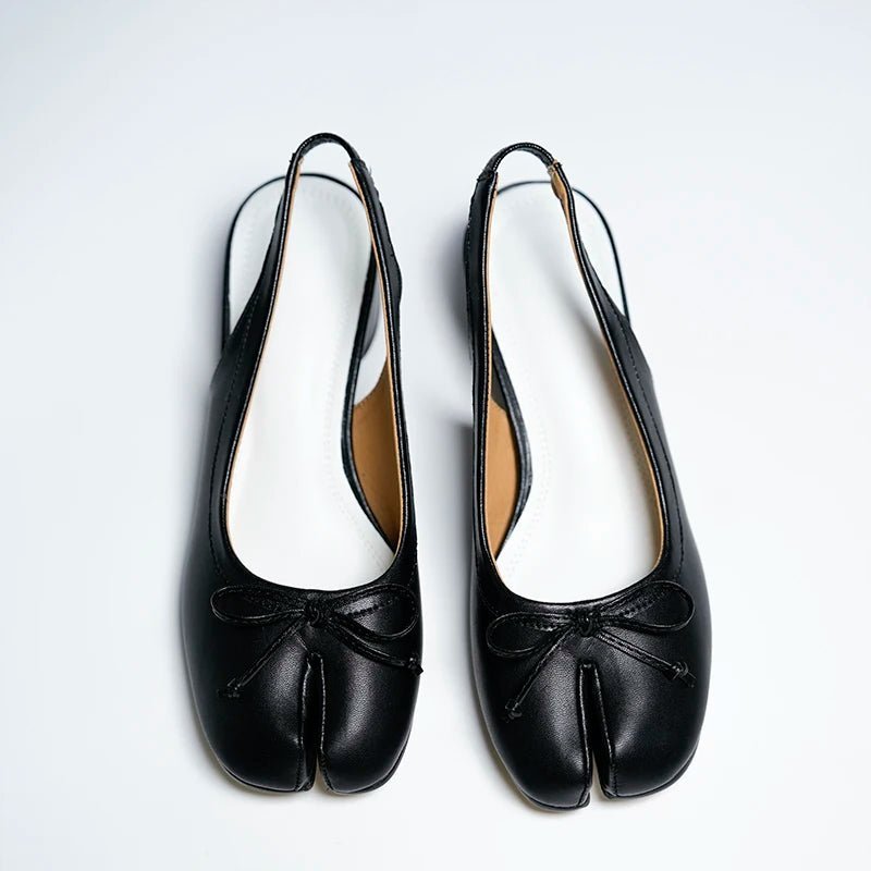 SOERA Beatrice Split-Toe Ballet Mary Jane Heels - Shoes -  Black 35