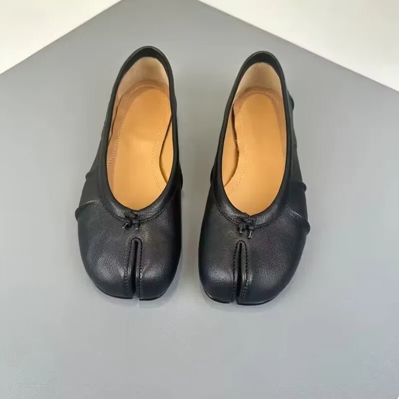 SOERA Bianca Split-Toe Leather Mules - Shoes -  Black 35