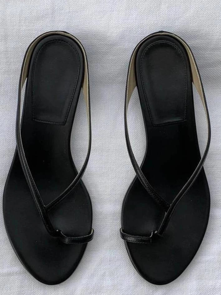 SOERA Sophia Clip Toe Flat Slipper - Shoes - SOERA-981443-DEF-OS-80390 Black 38