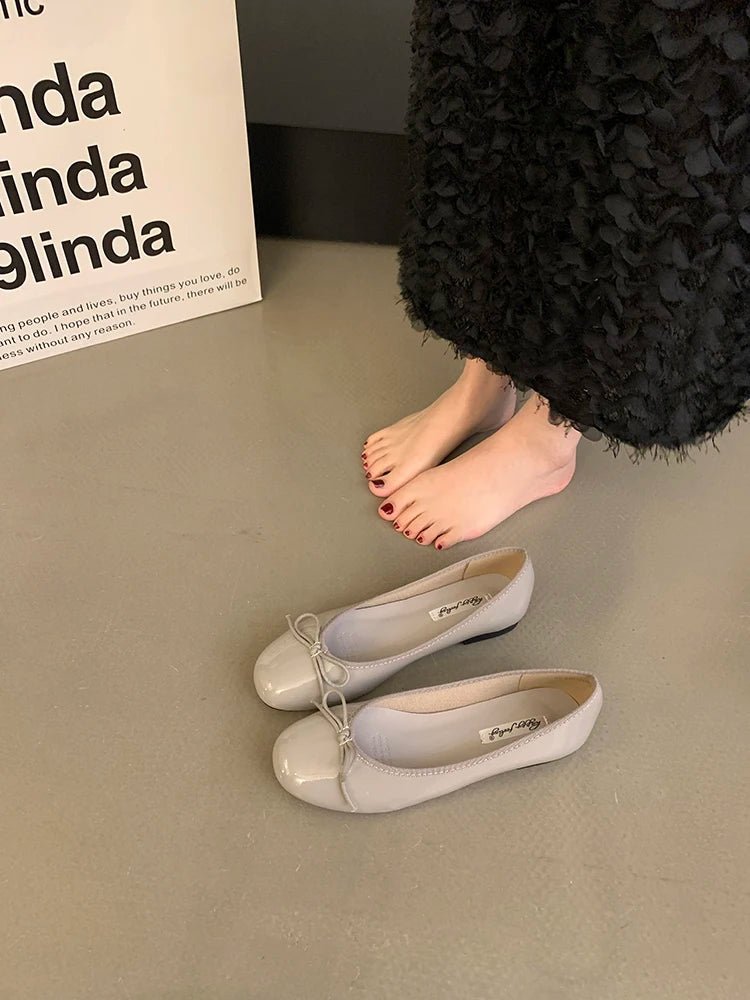 SOERA Suzette Bowtie Ballet Flats - Shoes - 1005009985131753-;gf1763832190020327203 Black 35