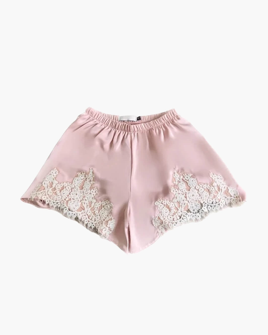 SOERA Laura Lace Patchwork Satin Shorts - Shorts - 1005009770535685-;Vt1774621553229983961 Yellow S