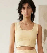 Conjunto Ruth saia de malha canelada