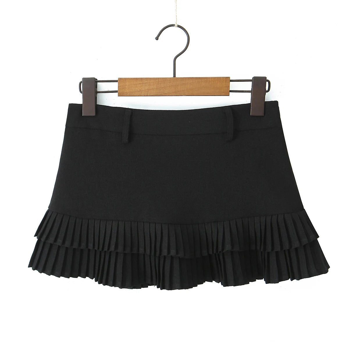 SOERA Bella Low-Waist Pleated Mini Skirt - Skirts -  Beige XS