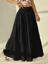 Celeste falda maxi de capas