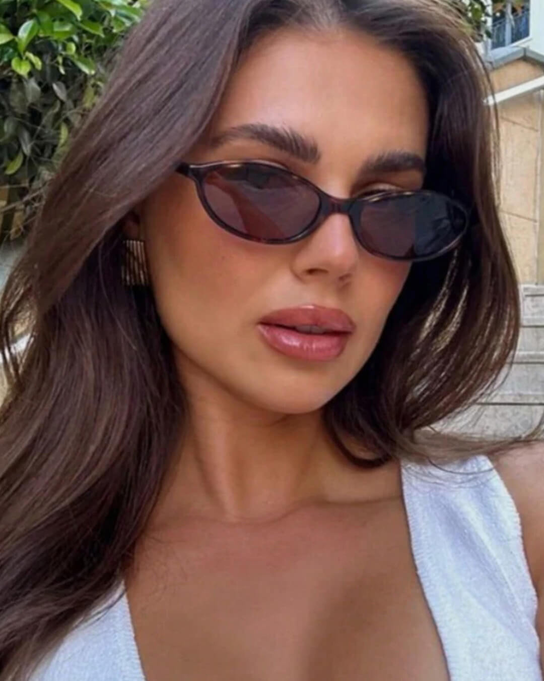 SOERA Elena Retro Oval Cat Eye Sunglasses - Sunglasses -  Leopard Tea