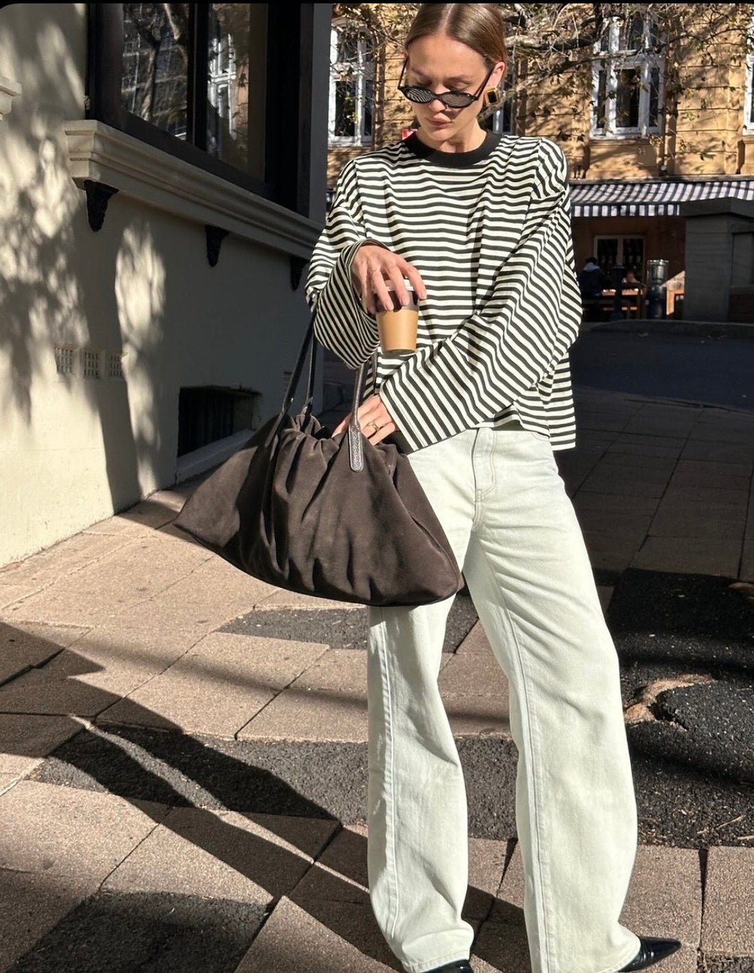 SOERA Vivien Striped Oversized Knit Sweater - Sweater - SOERA-362307-BLA-XS-03907 Black XS