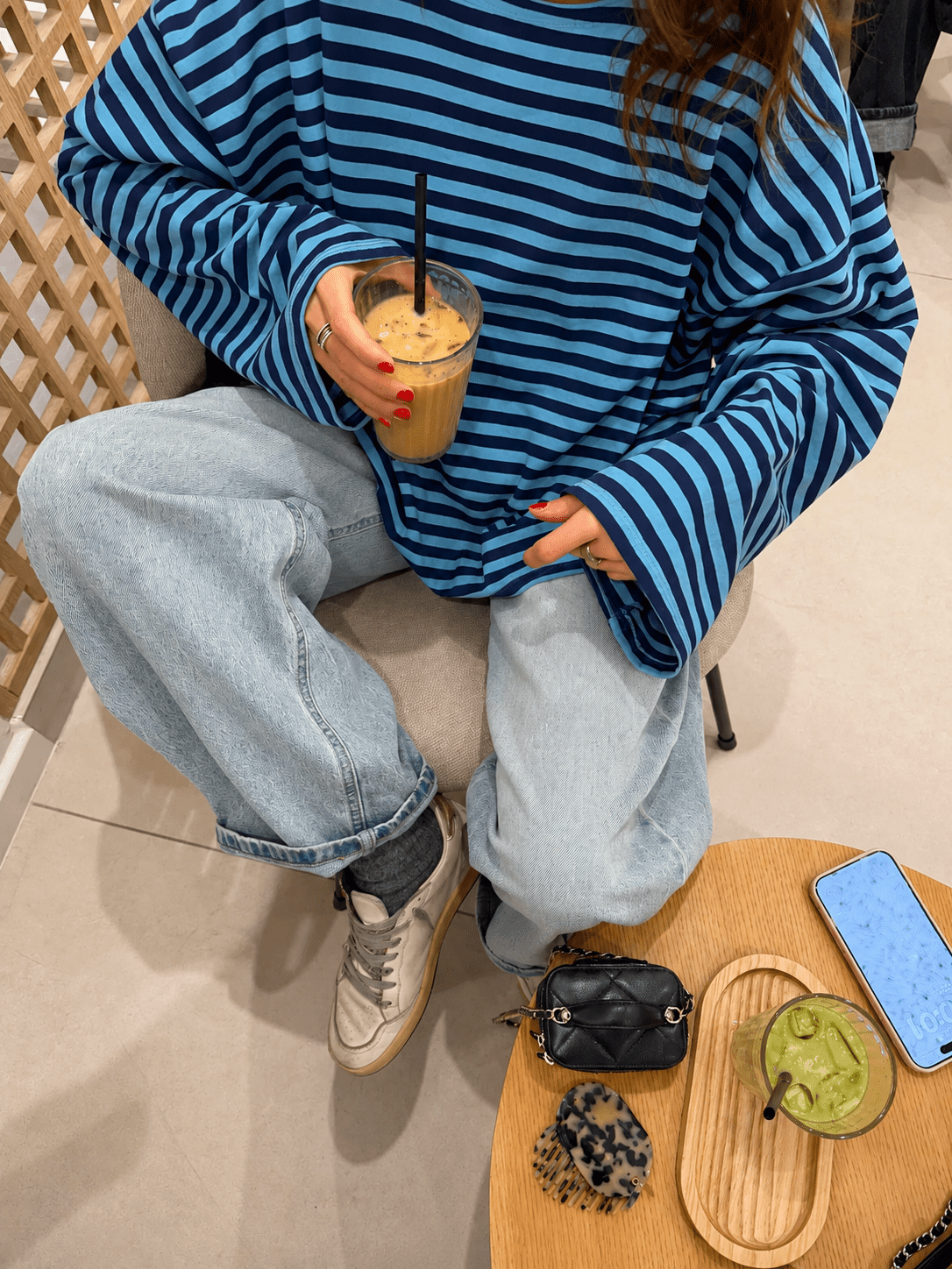 SOERA Vivien Striped Oversized Knit Sweater - Sweater - SOERA-362307-BLU-XS-50787 Blue XS
