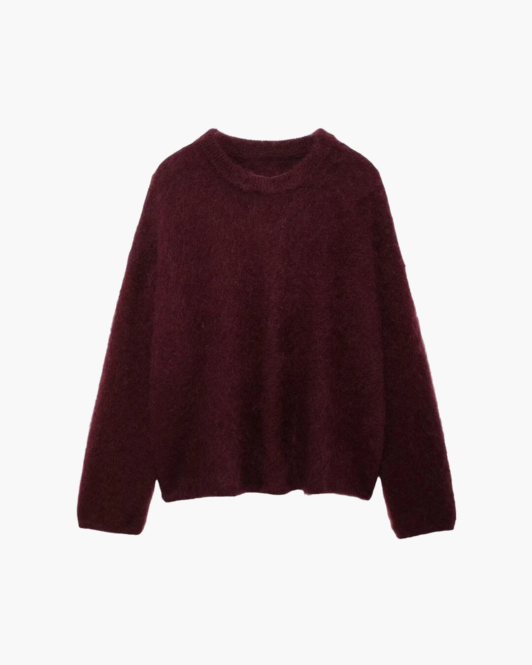 SOERA Blake Knit Sweater - Tops - 3256810007316475-;Ie1764003583156280220 Burgundy L