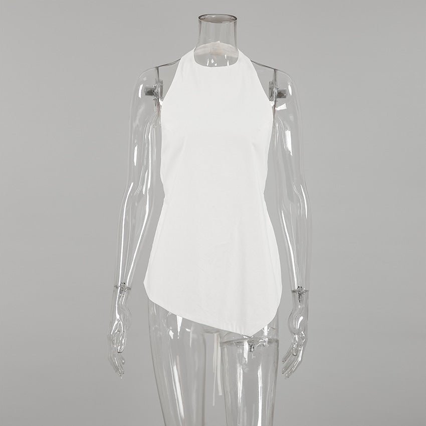 SOERA Daphne Halter Neck Backless Top - Tops - zl1770344797579202851 S