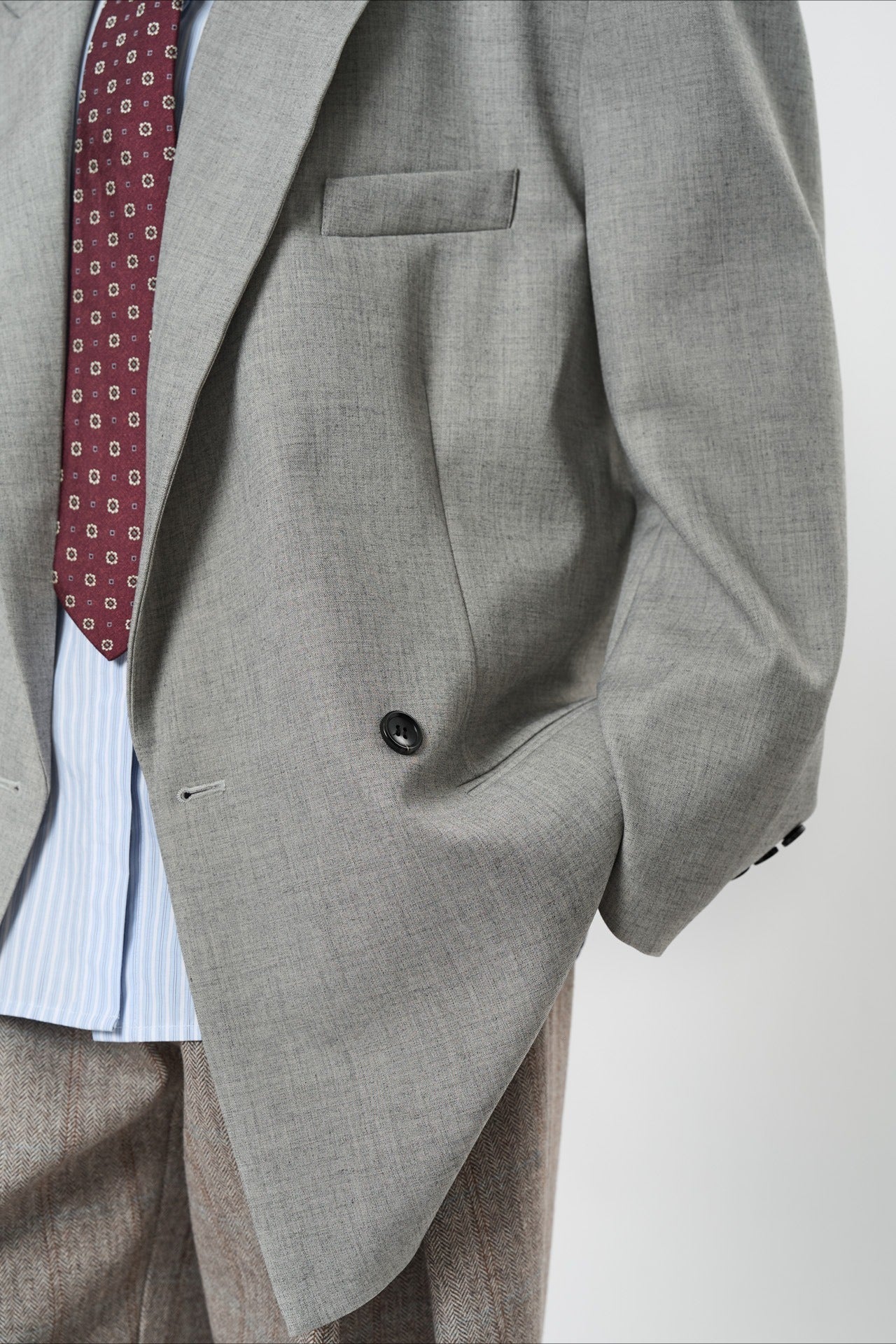 SOERA Akira Structured Shoulder Blazer - Women's Blazers - xq1770383550826041372 Grey S